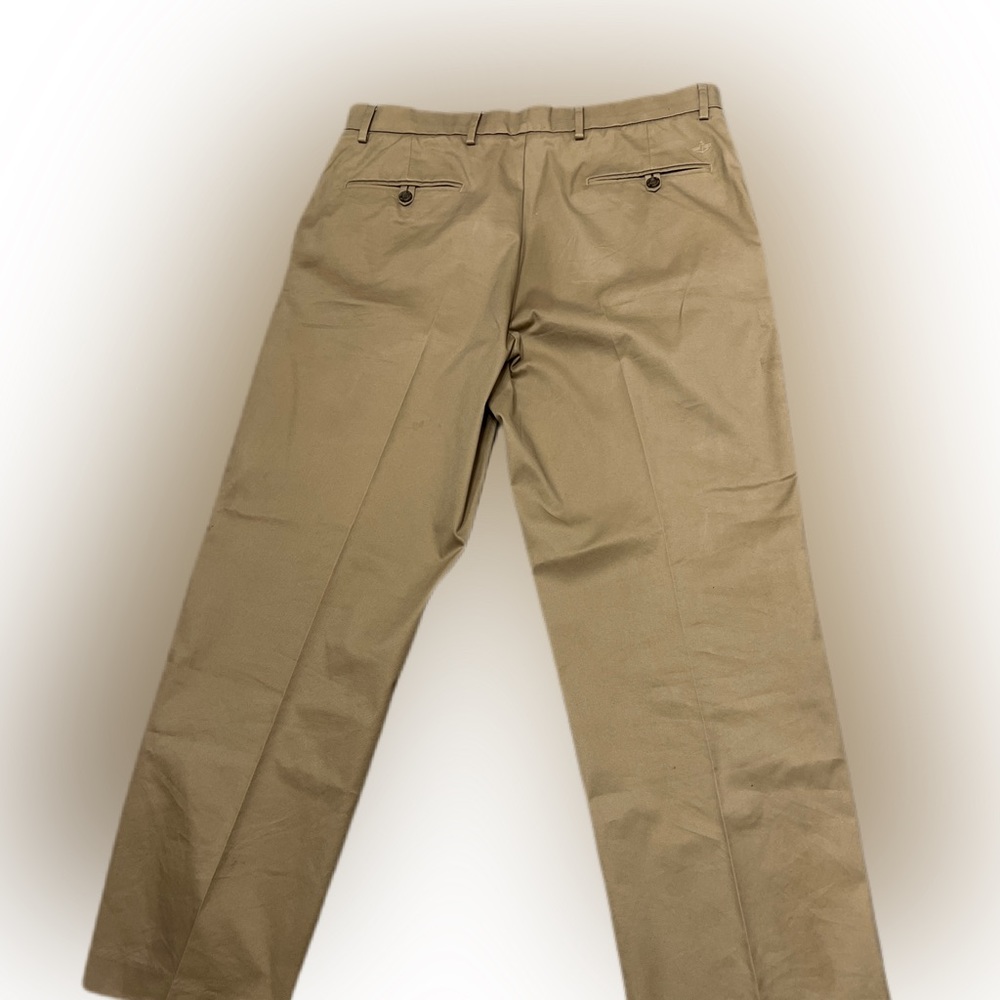 Dockers Classic Fit Mens Pants Size 36x29 Beige Chino Flat Front High Rise - Picture 2 of 3